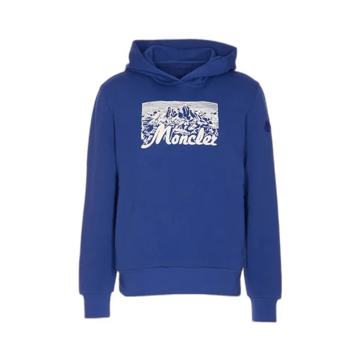 Embroidered Mountain Logo Cotton Hoodie