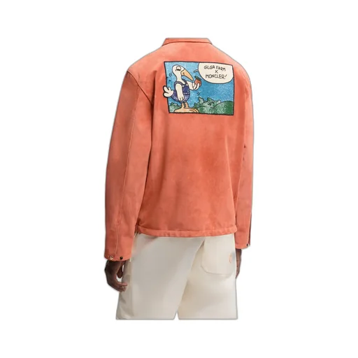 Moncler X Gilga Farm By Donald Glover Navel Suede Shirt Jacket