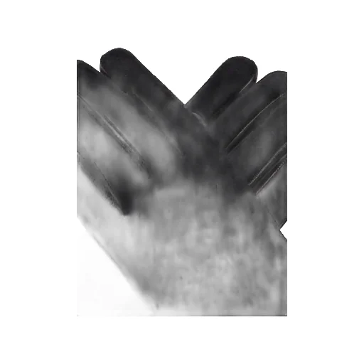 Leather-Trimmed Wool Gloves