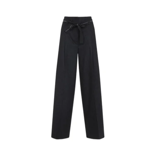 Pleated Belted Trousers
