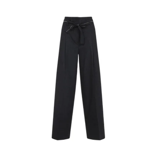 Pleated Belted Trousers