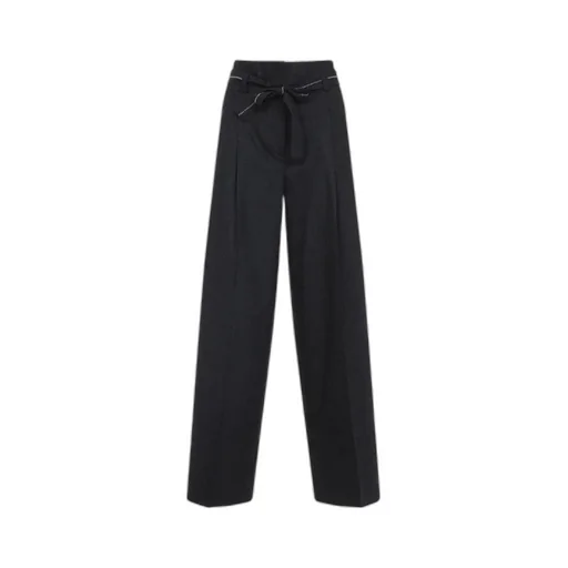 Pleated Belted Trousers