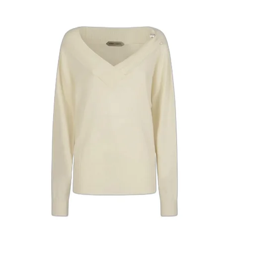 Alberta Ferretti Button Detailed Dropped Shoulder Jumper