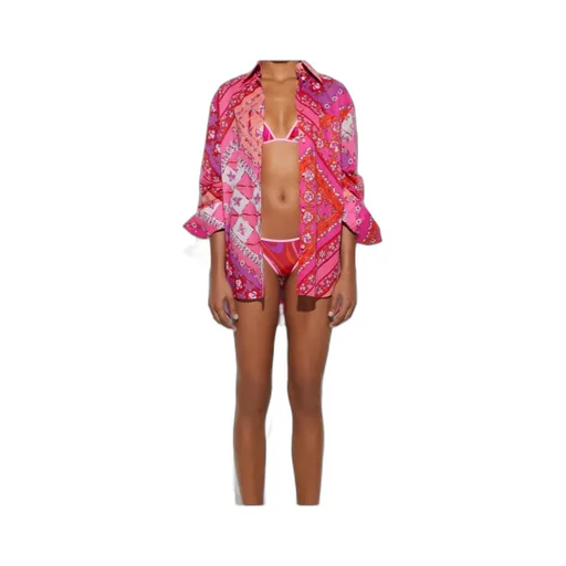 Floral-Patchwork Cotton Shirt