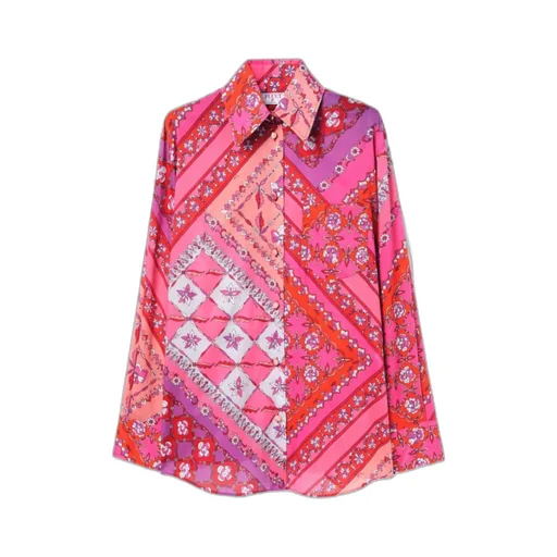 Floral-Patchwork Cotton Shirt