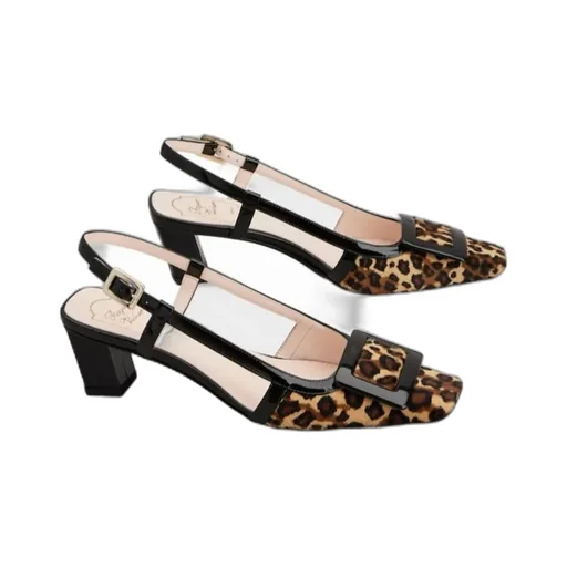 Belle Vivier Slingback Pumps In Leather