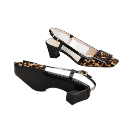 Belle Vivier Slingback Pumps In Leather