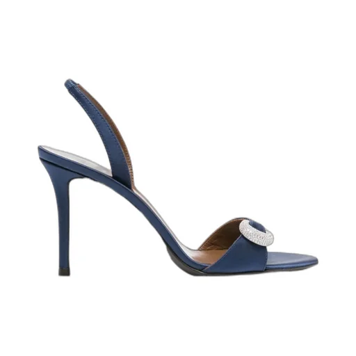 100Mm Slingback Embellished Heeled Sandals