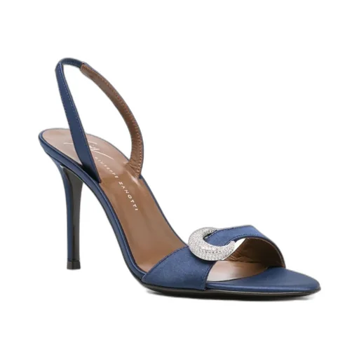 100Mm Slingback Embellished Heeled Sandals