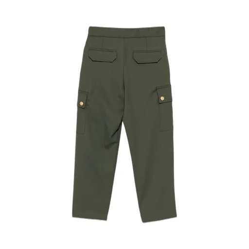 Gold-Button Cargo Trousers