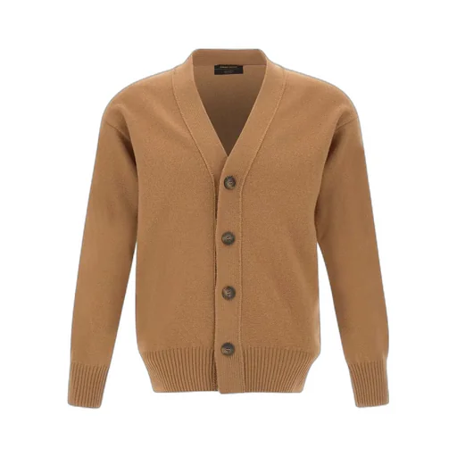 V-Neck Button-Up Cardigan