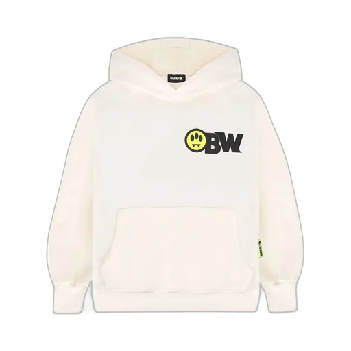 Barrow Kids Bear-Print Kangaroo Pocket Hoodie