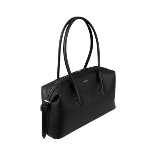 Brioche Duffle - Black Pebble Grained Leather