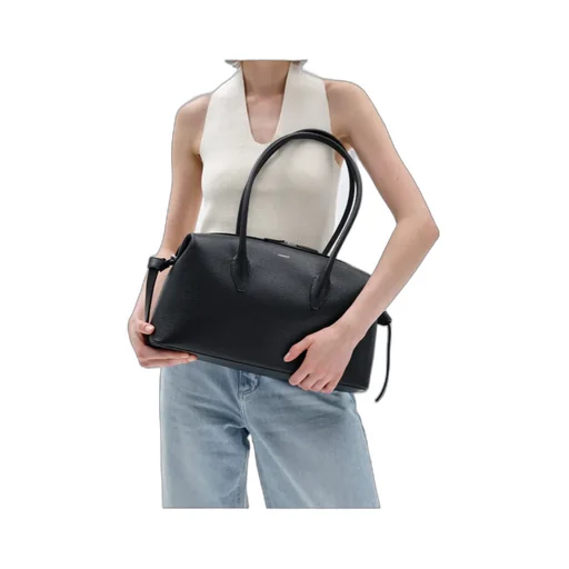 Brioche Duffle - Black Pebble Grained Leather