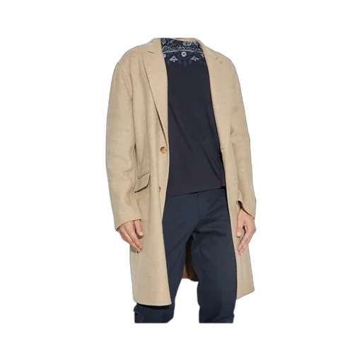 Three-Button Wool Coat