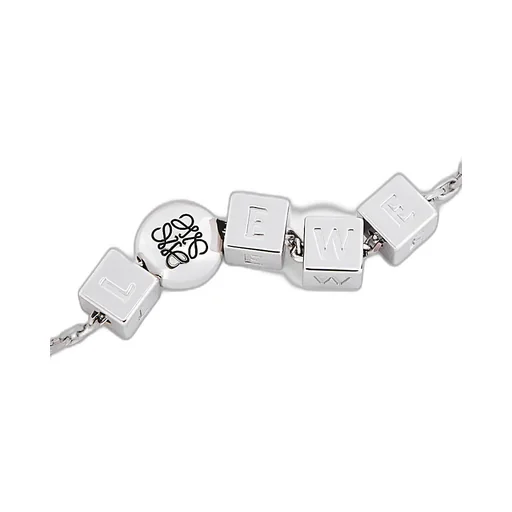 Pebble Cube Sterling Silver Necklace