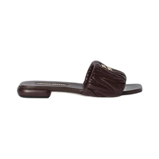 Matelassé Nappa Leather Slides