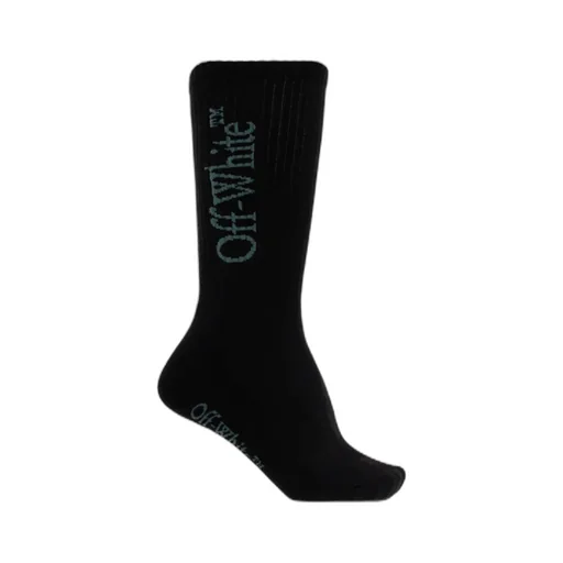 Off-White Logo Intarsia Knit Socks