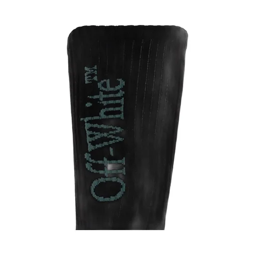 Off-White Logo Intarsia Knit Socks