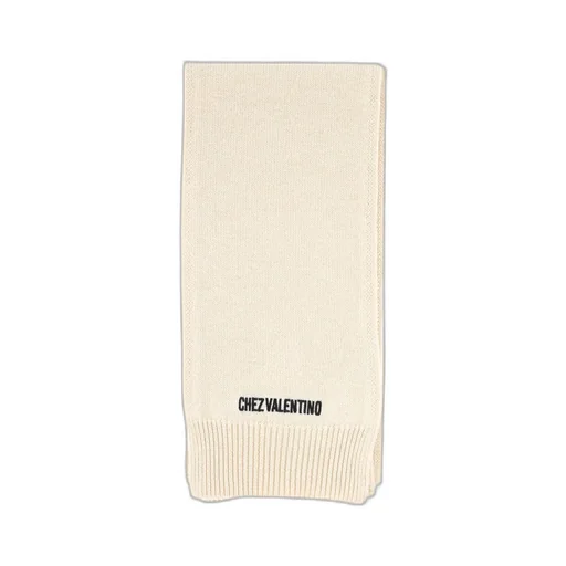 Valentino Logo Embroidered Scarf