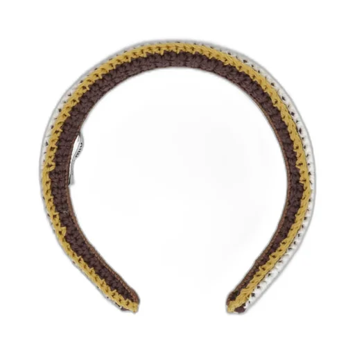 Crochet-Striped Headband