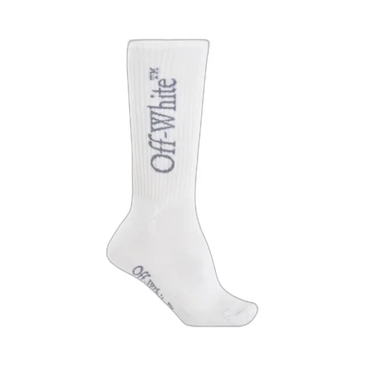 Off-White Logo Intarsia Knit Socks
