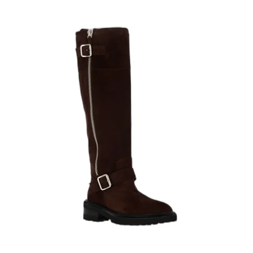 Via Roma 15 Buckled Zip Boots