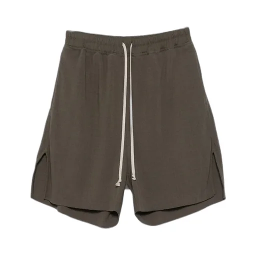 Drawstring Side-Split Shorts