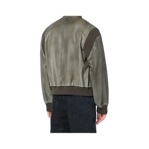 Debossed-Logo Bomber Jacket