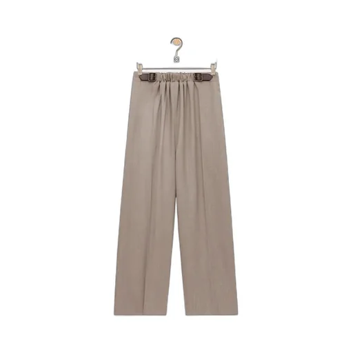 Loewe Pressed Crease Belted Trousers