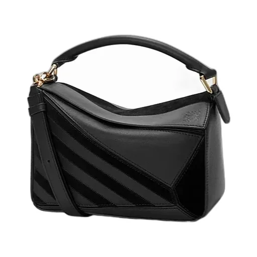 Puzzle Suede Clutch Bag