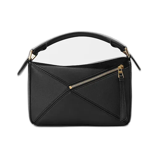 Puzzle Suede Clutch Bag