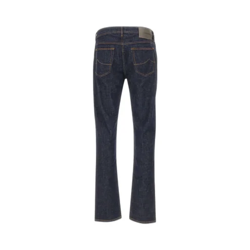 Jacob Cohen Logo Patch Slim-Fit Jeans
