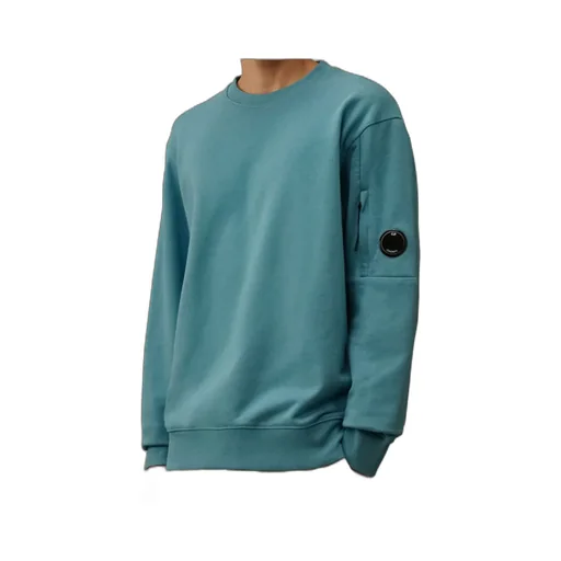 C.P. Company Diagonal Raised Fleece Crewneck Lens Sweatshirt