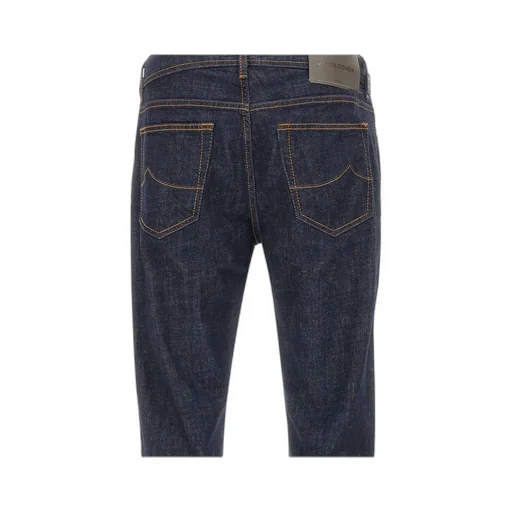 Jacob Cohen Logo Patch Slim-Fit Jeans