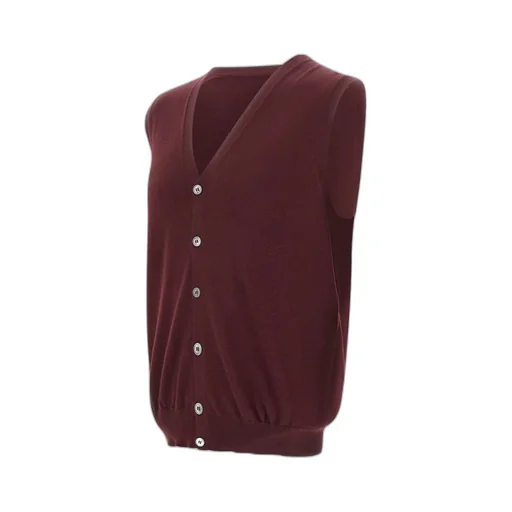 Sleeveless Knitted Cardigan
