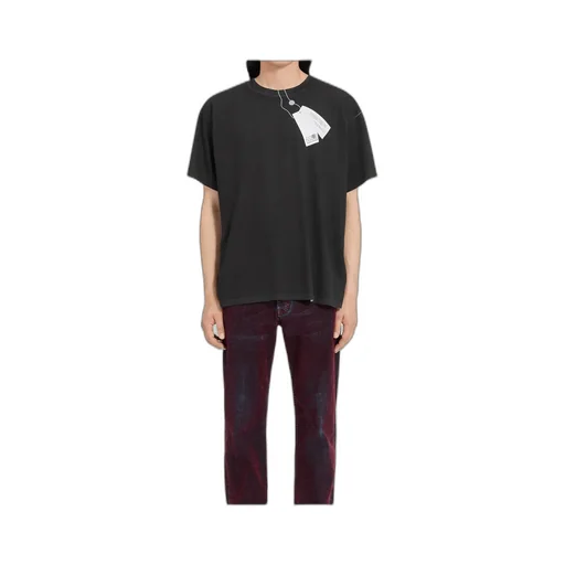 Mm6 Maison Margiela Tag Printed Short-Sleeved T-Shirt