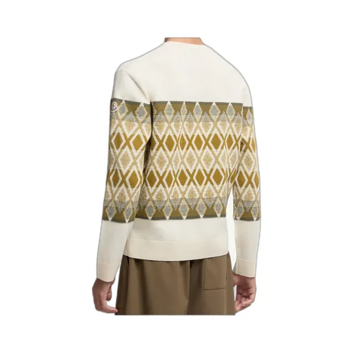 Rhombus Pattern Wool Sweater