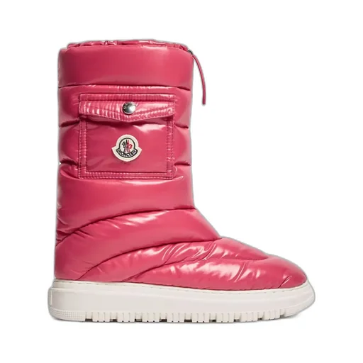 Moncler Enfant Gaia Logo Patch Padded Snow Boots