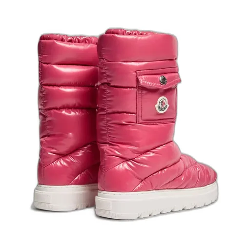 Moncler Enfant Gaia Logo Patch Padded Snow Boots
