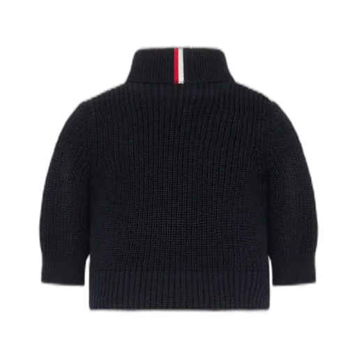 Padded Wool Zip-Up Cardigan