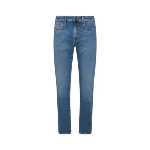 Incotex Blue Division Logo Patch Slim-Fit Jeans