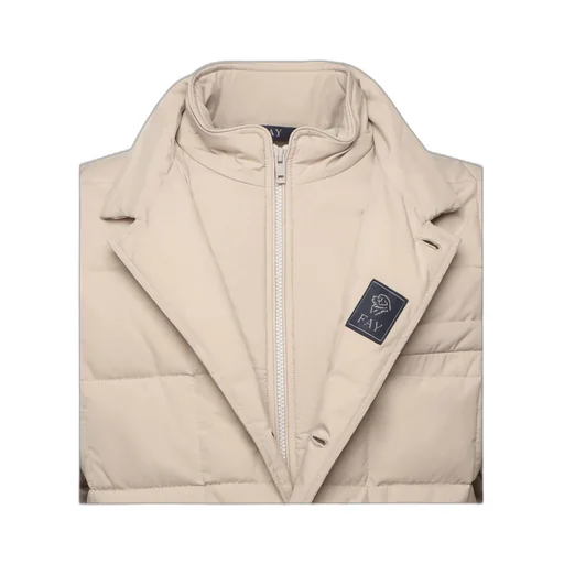 Fay Quilted Zip-Closure Coat