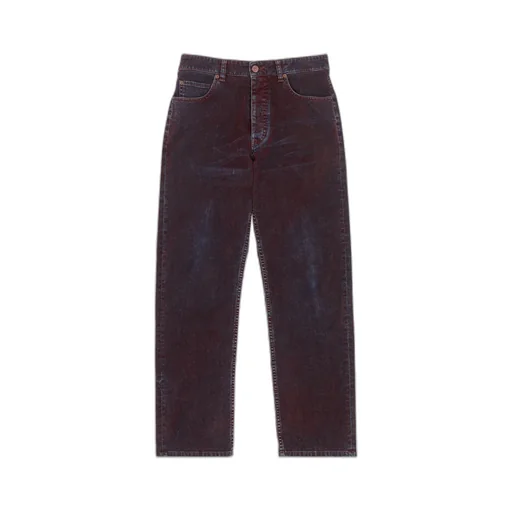 Mm6 Maison Margiela Straight Leg Faded Jeans