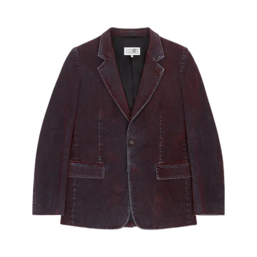 Mm6 Maison Margiela Single-Breasted Denim Blazer