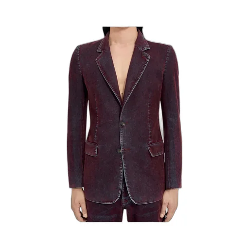 Mm6 Maison Margiela Single-Breasted Denim Blazer