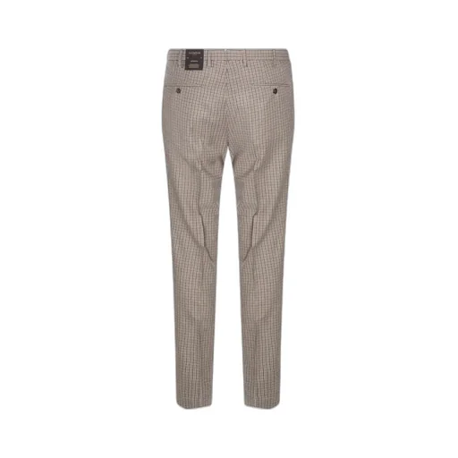 Pleated Checked Trousers
