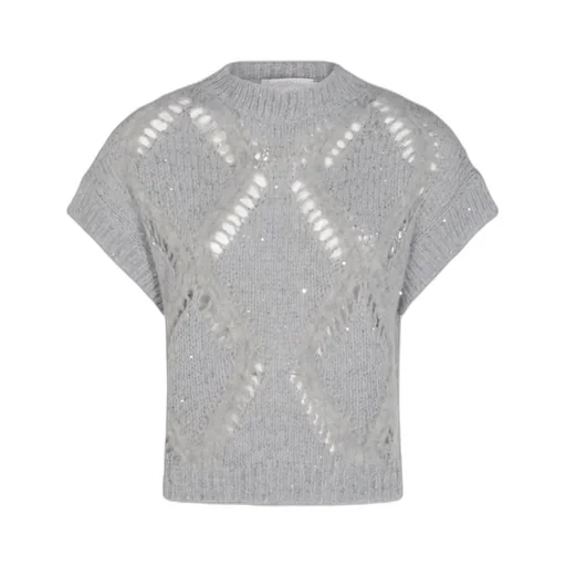 Antonelli Firenze Sequin Crewneck Knitted T-Shirt