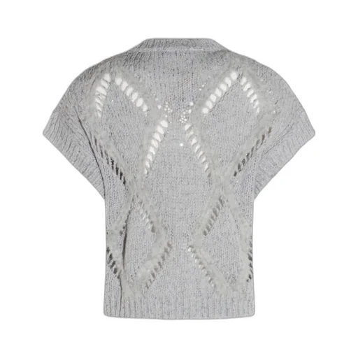 Antonelli Firenze Sequin Crewneck Knitted T-Shirt