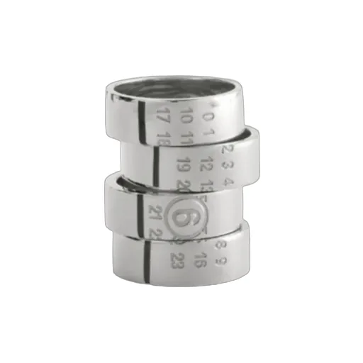 Mm6 Maison Margiela Stacked Numeric Rings
